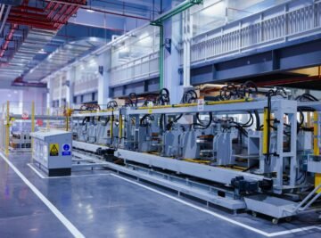 Dudullu'da fabrika üretim hattı ve makineler